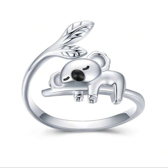 Silver Koala Adjustable Ring - Picture 2 of 3